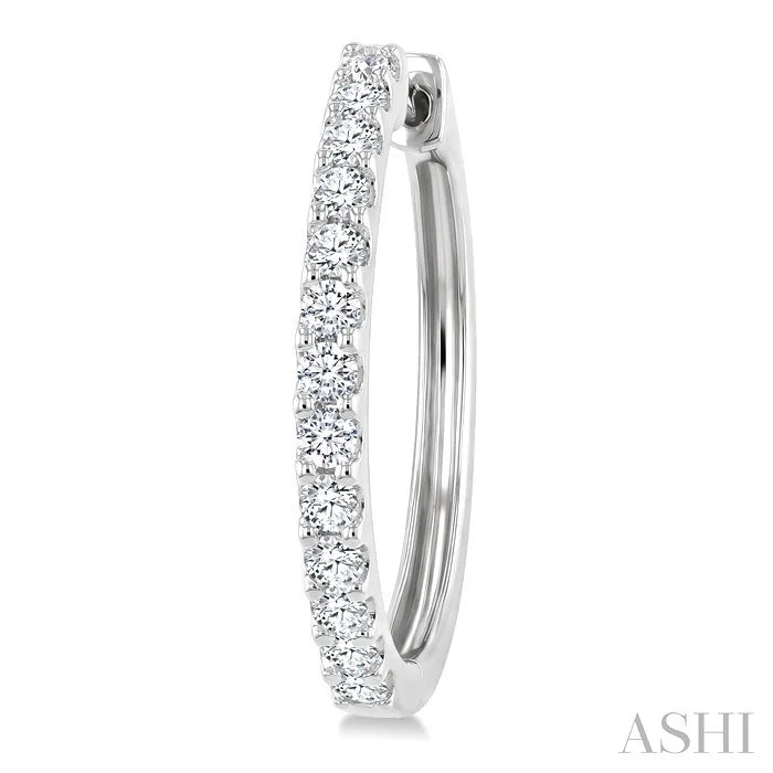 Diamond Hoop Earrings