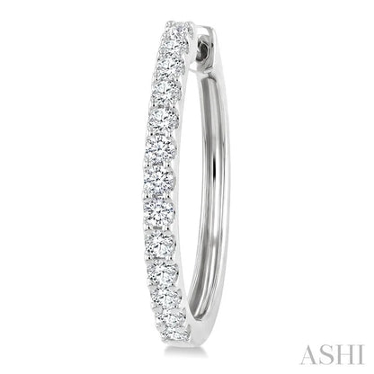 Diamond Hoop Earrings