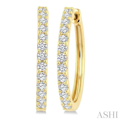 Diamond Hoop Earrings