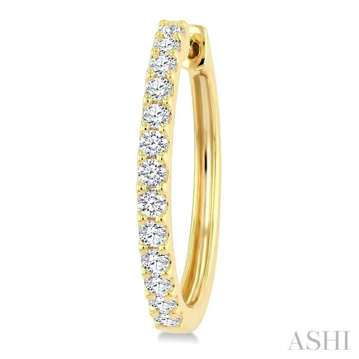 Diamond Hoop Earrings