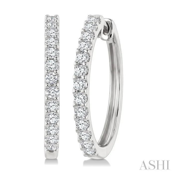 Diamond Hoop Earrings