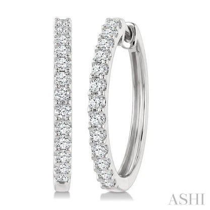 Diamond Hoop Earrings