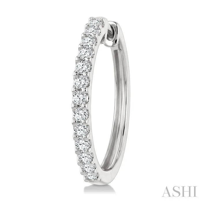 Diamond Hoop Earrings