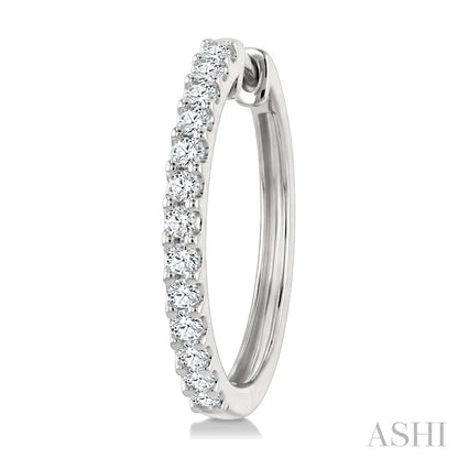 Diamond Hoop Earrings