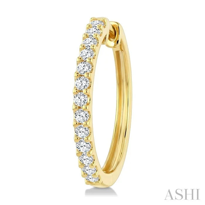 Diamond Hoop Earrings