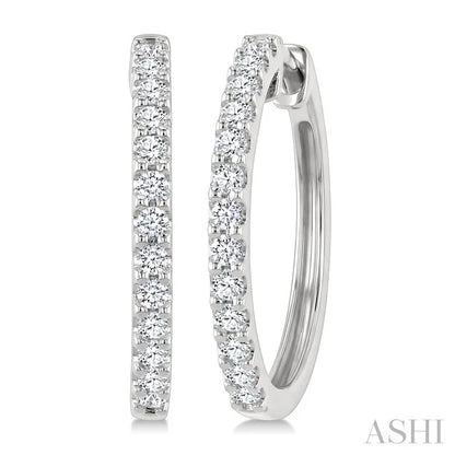 Diamond Hoop Earrings