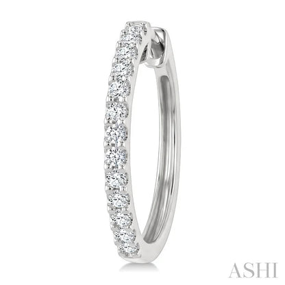 Diamond Hoop Earrings