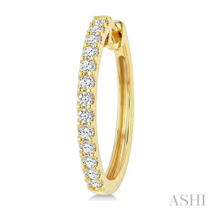 Diamond Hoop Earrings