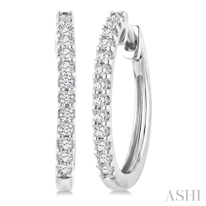 Diamond Hoop Earrings