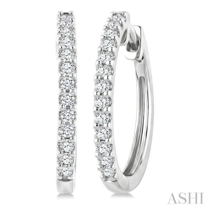 Diamond Hoop Earrings