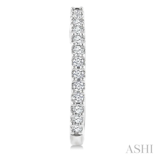 Diamond Hoop Earrings