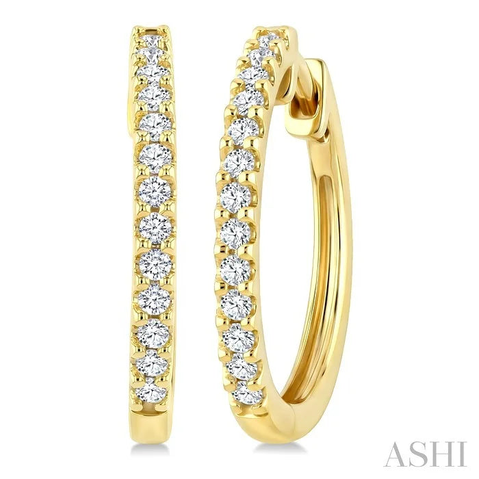 Diamond Hoop Earrings