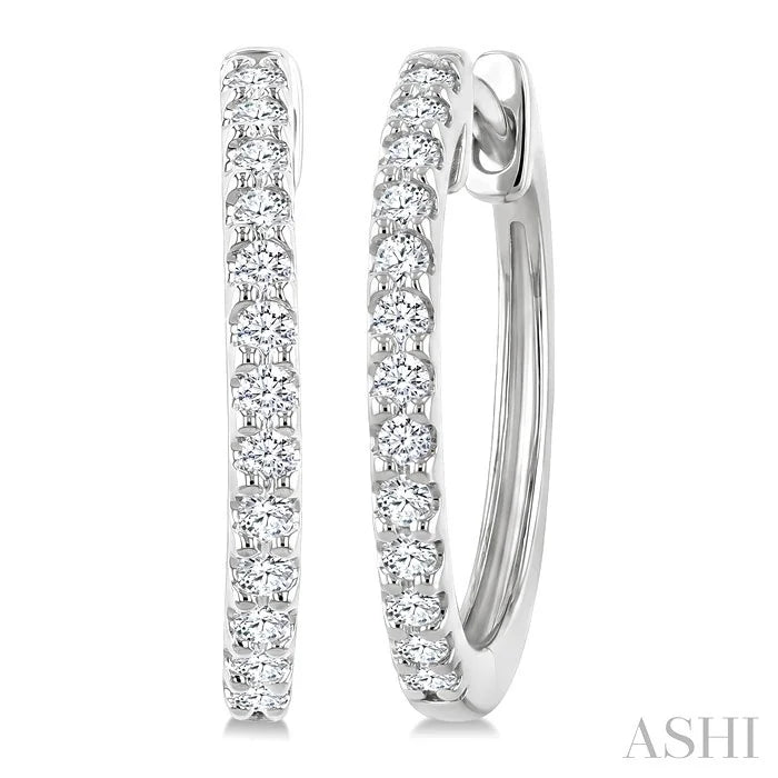 Diamond Hoop Earrings