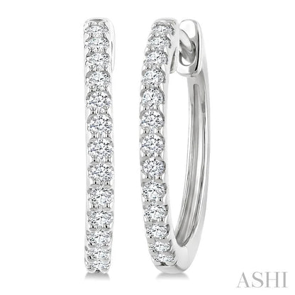 Diamond Hoop Earrings