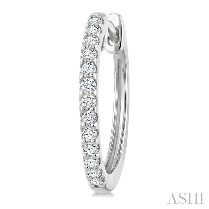 Diamond Hoop Earrings
