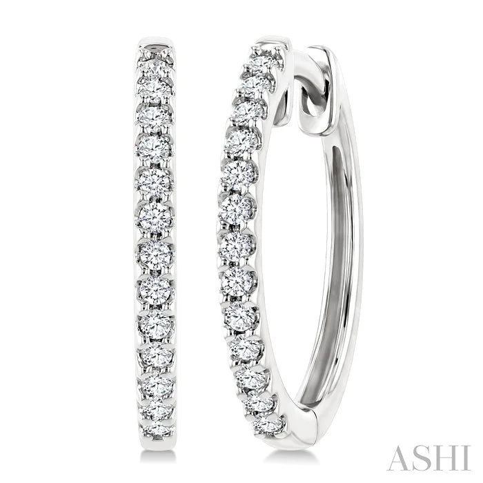 Diamond Hoop Earrings