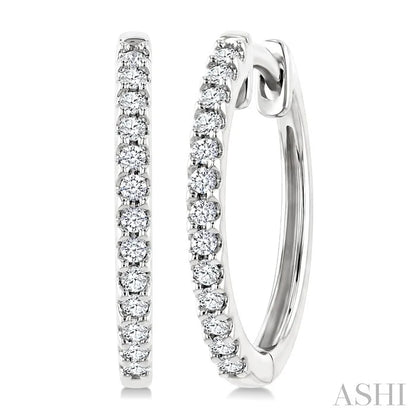 Diamond Hoop Earrings