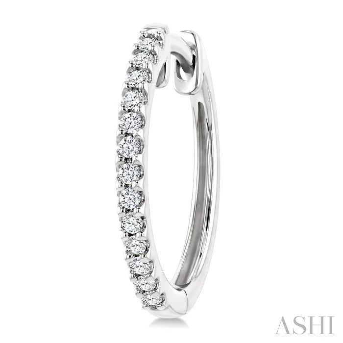 Diamond Hoop Earrings
