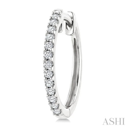 Diamond Hoop Earrings
