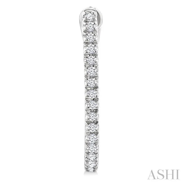 Diamond Hoop Earrings