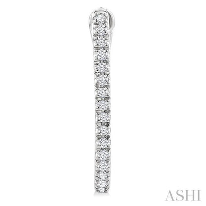 Diamond Hoop Earrings