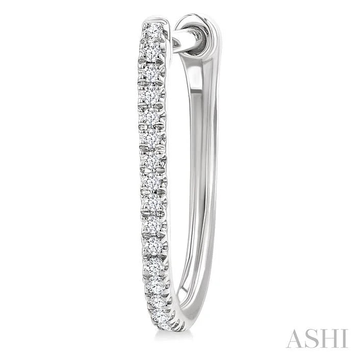 Diamond Hoop Earrings