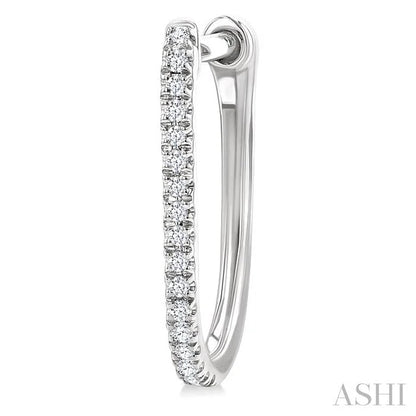 Diamond Hoop Earrings