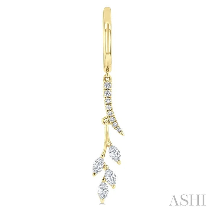 Leaf Diamond Fashion Earrings