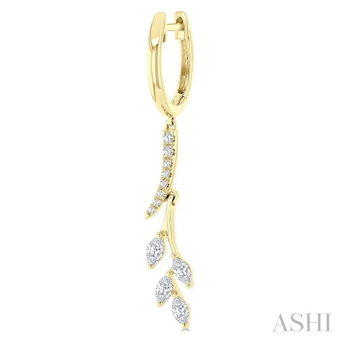 Leaf Diamond Fashion Earrings
