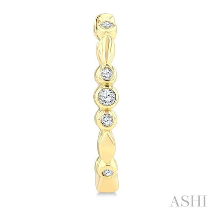 Diamond Fashion Hoop Earrings