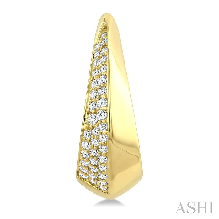 Diamond Fashion Hoop Earrings