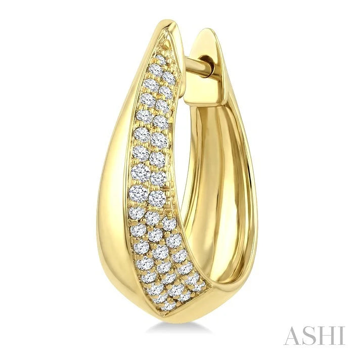 Diamond Fashion Hoop Earrings