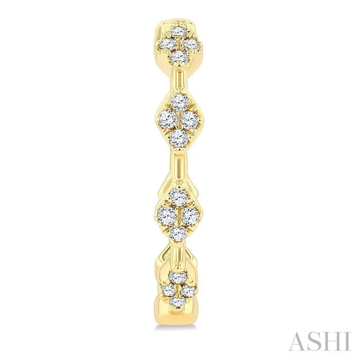 Diamond Fashion Hoop Earrings