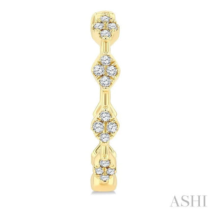 Diamond Fashion Hoop Earrings