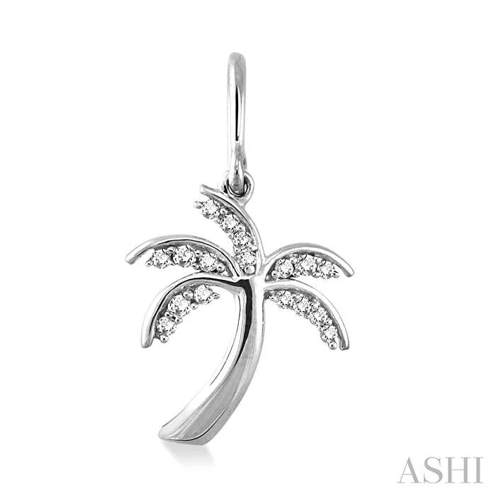 Palm Tree Diamond Fashion Earrings