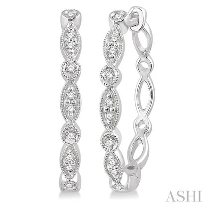 Diamond Hoop Earrings