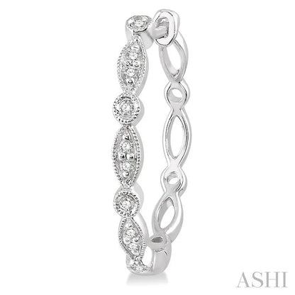 Diamond Hoop Earrings