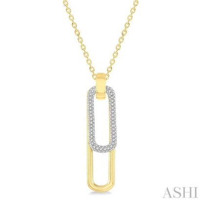 Paperclip Diamond Fashion Pendant