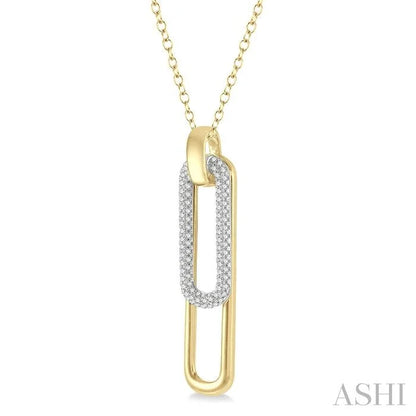 Paperclip Diamond Fashion Pendant