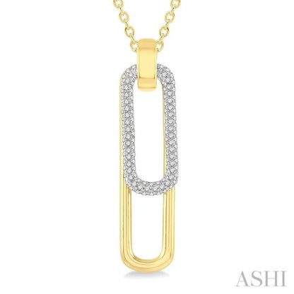 Paperclip Diamond Fashion Pendant