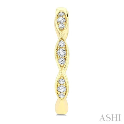 Diamond Fashion Hoop Earrings