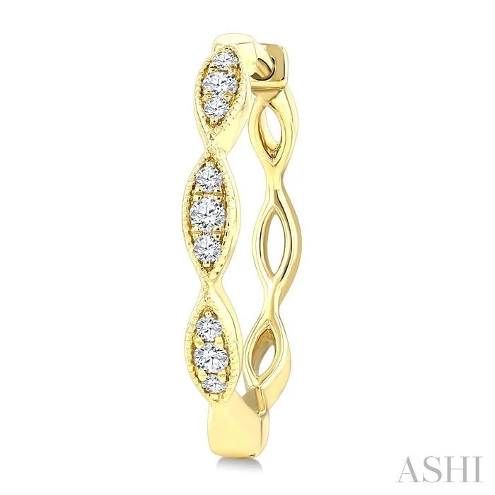 Diamond Fashion Hoop Earrings
