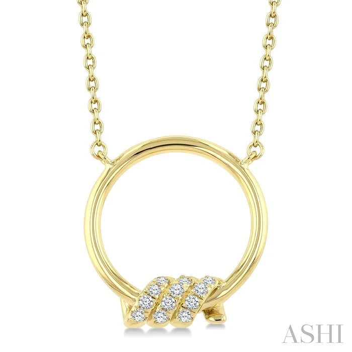 Twine Circle Diamond Fashion Pendant