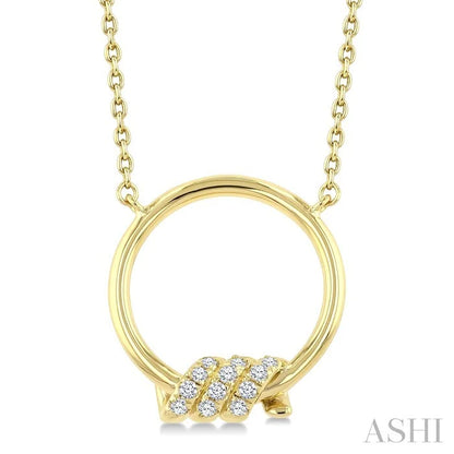 Twine Circle Diamond Fashion Pendant