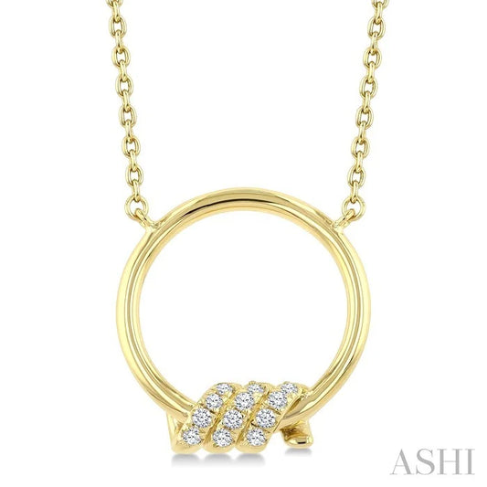 Twine Circle Diamond Fashion Pendant
