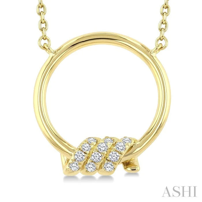 Twine Circle Diamond Fashion Pendant