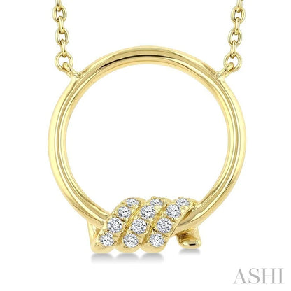 Twine Circle Diamond Fashion Pendant