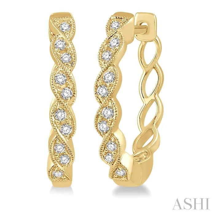 Diamond Hoop Earrings