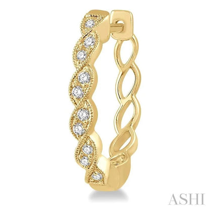 Diamond Hoop Earrings
