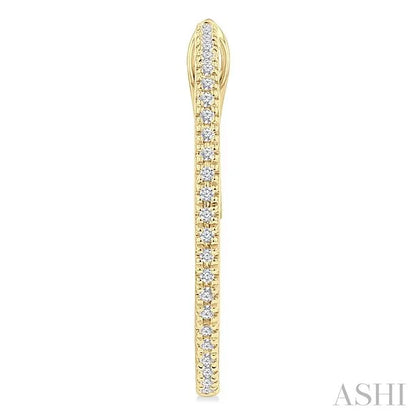 Inside-Out Diamond Skinny Hoop Earrings